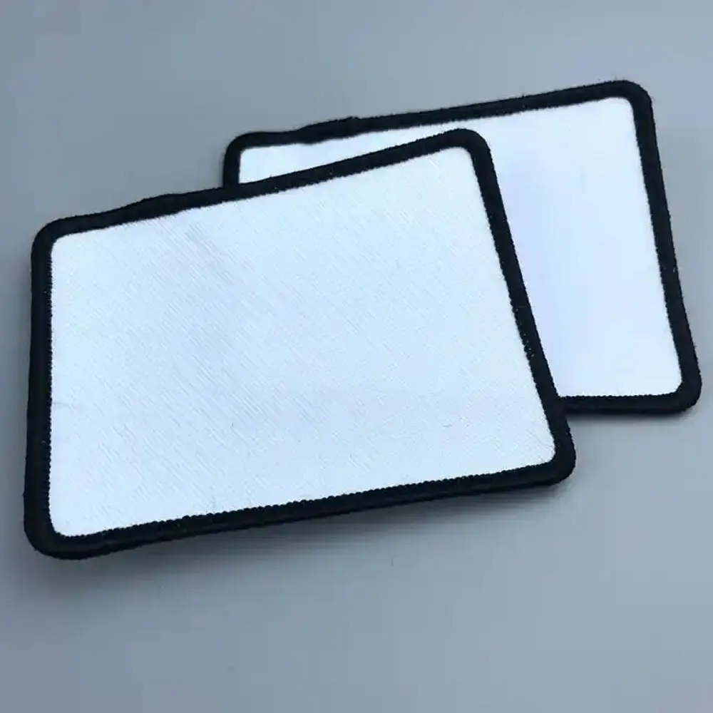 Promotional Twill Fabric Sublimation Heat Transfer Patch Blank ...