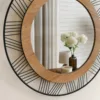 Black & Natural Wood