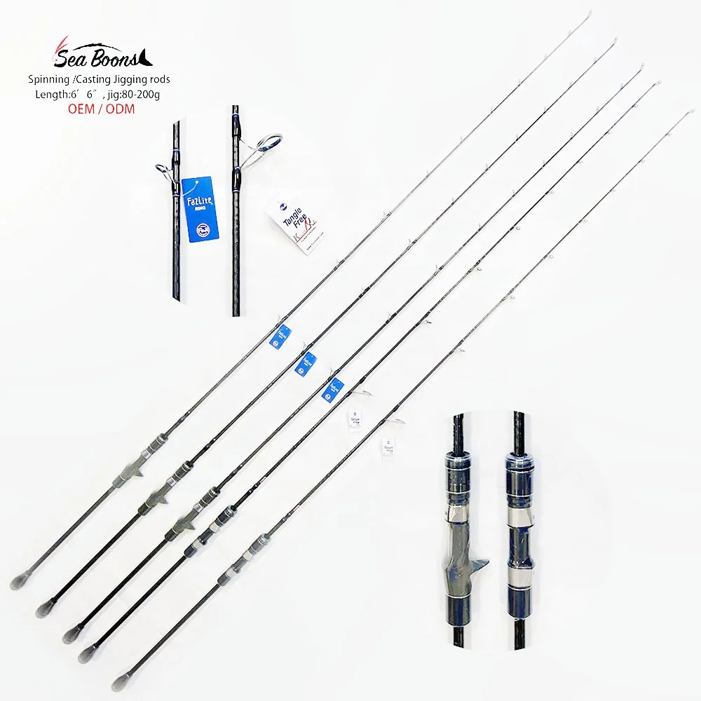 New Oem Japan Jigging Rods Fuji Parts Slow Jigging Rod 6'6