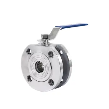 Stainless Steel 304 Wafer Type Flange Ball Valve with Mounting Pad