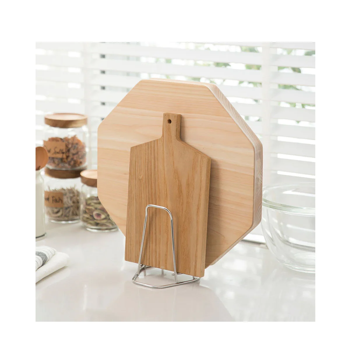 Stainless Steel Cutting Boards Stand Tool Universal Knife Stand Holder