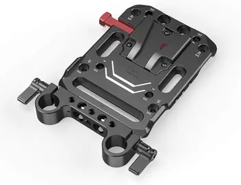 SmallRig Battery Plate with V-Lock Mount with Dual 15mm Rod Clamp for Camera Power Supply - 3016 detail image