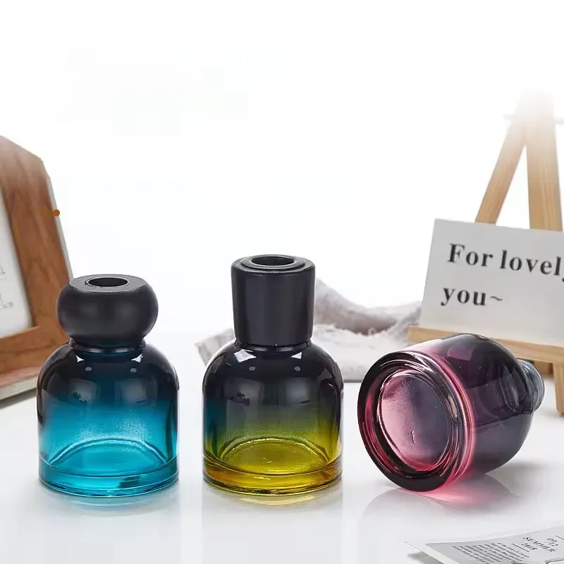 Luxury Custom Empty 200ml Conical Flask Home Fragrance Glass Reed