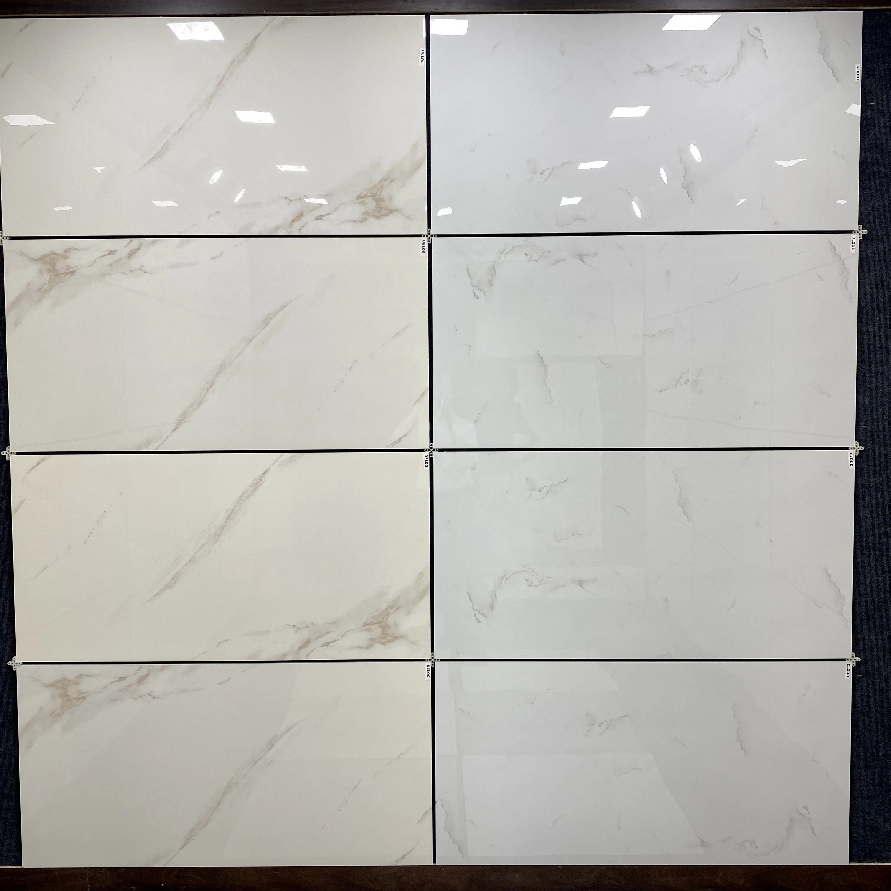 Rectified 600x1200mm Polished Porcelain Tiles In Digital Glazed Glossy ...