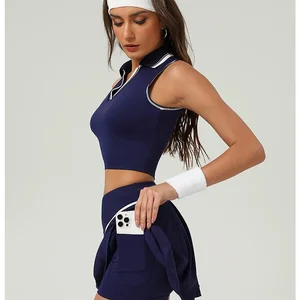 High-Waist Tennis Skirt with Pockets  Pleated, Lightweight, Plus-Size