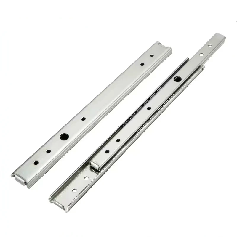 Two-section pull-out type linear slide rail 20-wide two-section light ...