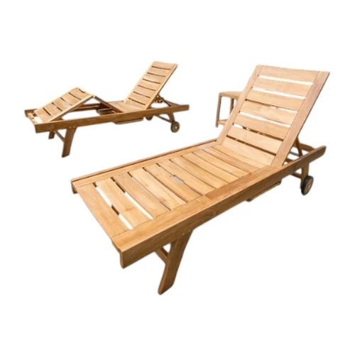 singapore teak sun lounger outdoor