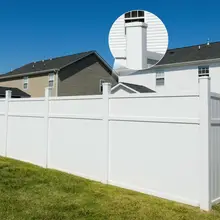 Classic White Privacy Fence Panels Vinyl PVC Fence Panels Garden Home Pool Plastic PVC Wall Privacy