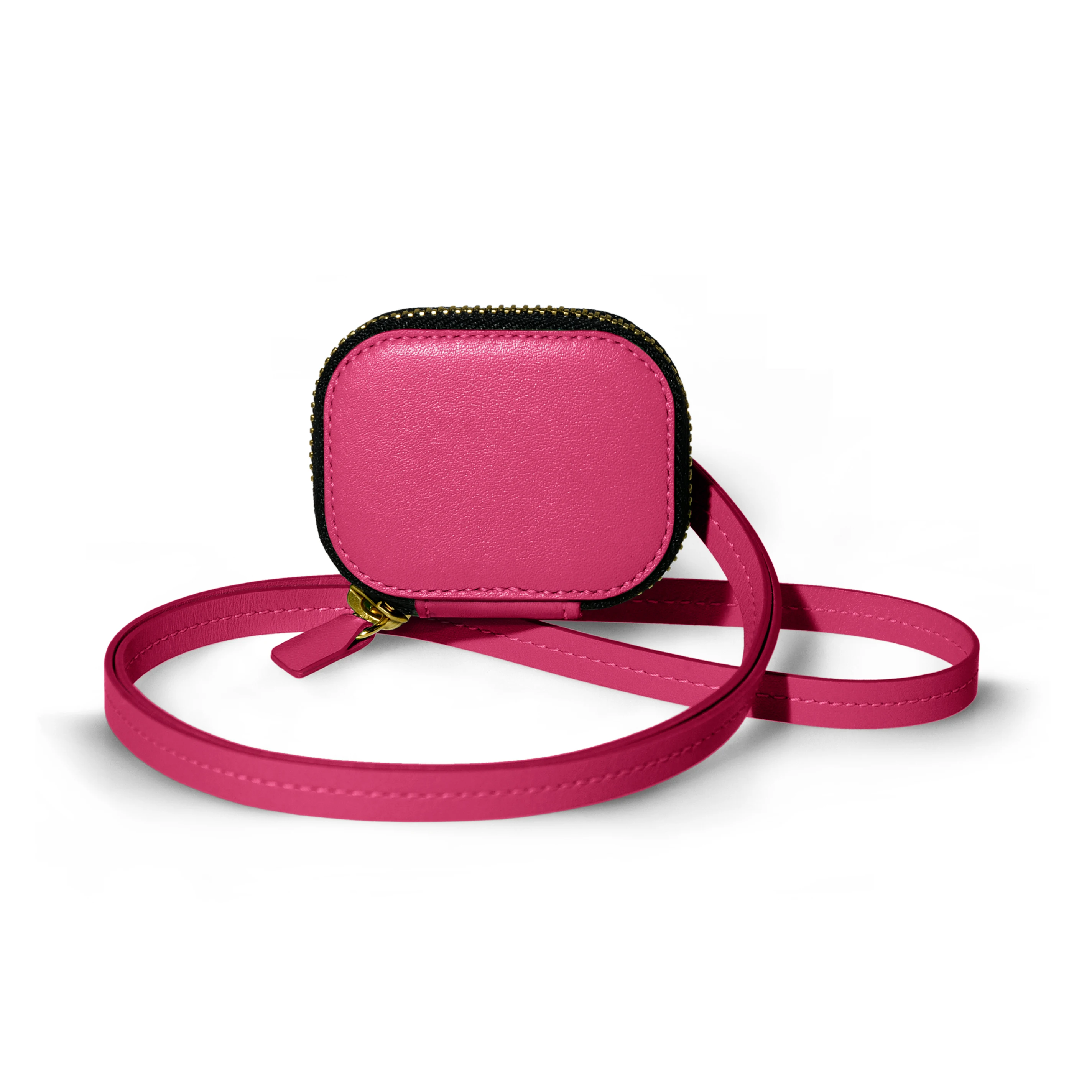 Universal Made In Italy Earphones Case With Zipper And Strap For Export