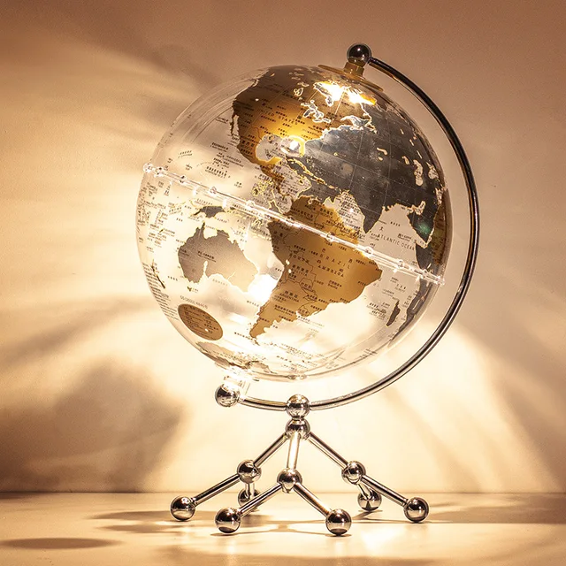 Customize Wellfun 2024 New touch switch decor  light Wholesale HighQuality christmas novelty gifts globe earth globe decor globe