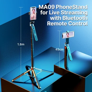 ULANZI MA09 Extendable Selfie Stick Tripod Stand detail image
