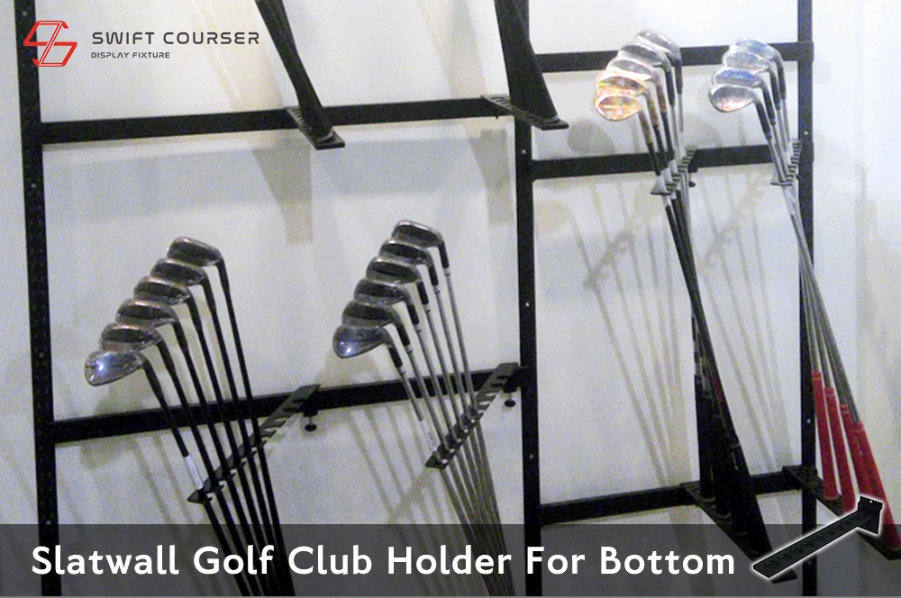 Golf Club Display Storage Rack Bottom For Slatwall Buy Golf Clubs