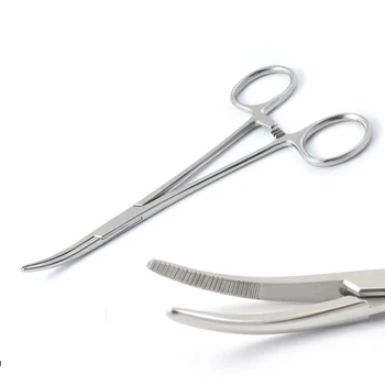 Hemostatic Forceps Locking Artery Clamps Pliers Straight & Curved ...