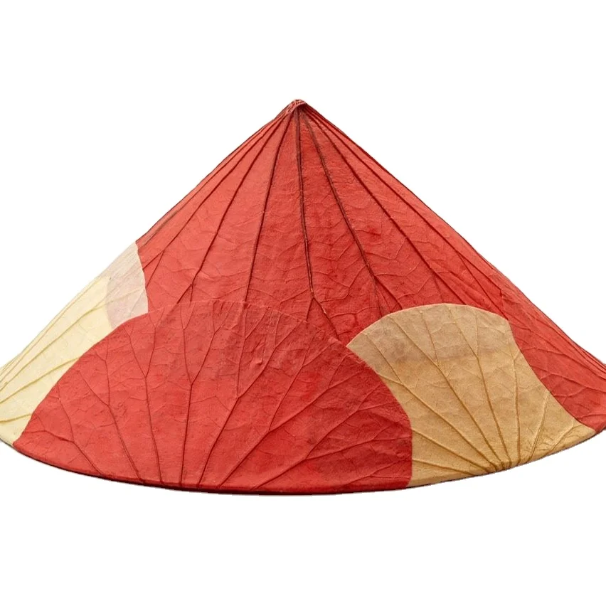 Коническая Шляпа лотоса из Вьетнама для путешествий событий и украшения/вьетнамские традиционные шляпы с листом