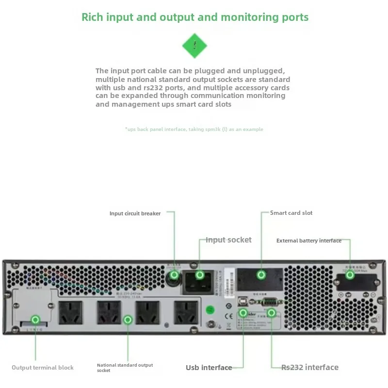Apc Sprm3k Sp Series 2U Rack Units 3KVA 2400W Single Phase UPS 3000VA Uninterruptible Power Supply From APC