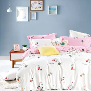 KOSMOS Direct Factory Bed Sheet Printed Bedding Set 4 Piece Microfiber for Bed Sheet Double 100% Polyester Fabric