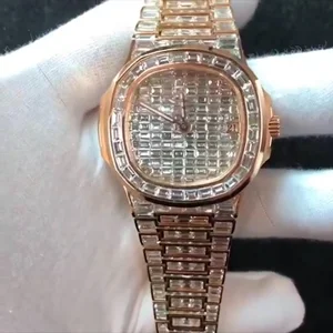 Affordable Luxury Moissanite Watch | VVS Iced Out Skeleton | Wholesale Diamond Tester Pass