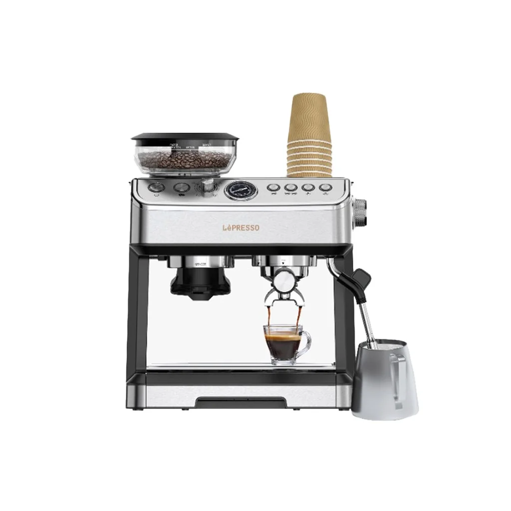 Lepresso 20 Bar Espresso Maker with Bean Grinder 2.5L Coffee Maker Machine