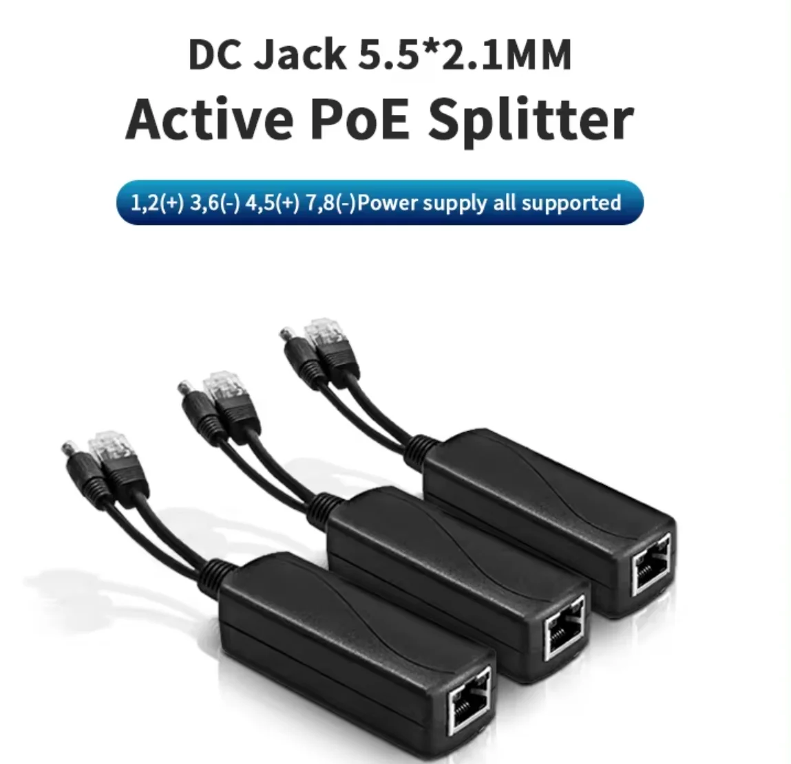 DC Output Active IEEE802.3 Af/at POE Splitter Power Supply Module PoE 48V to 12V/ 5V for Camera Wireless AP manufacture