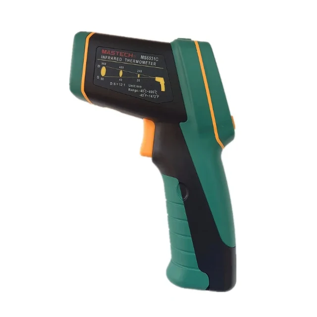 Thermomètre à Ultrasons Numérique – Mesure Sans Contact -30°C à 380°C, Écran Rétroéclairé - 12