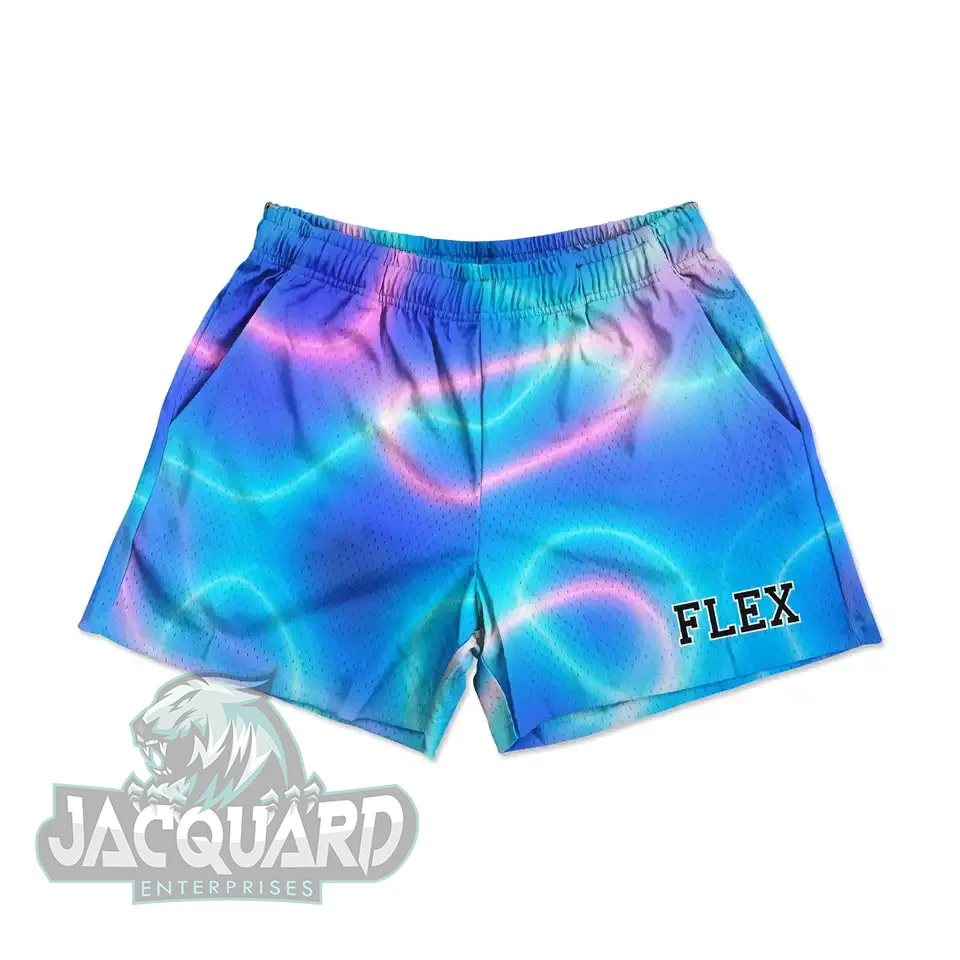 sublimation mesh shorts Wholesale Custom Men Basketball Shorts 100% Polyester Mesh Gym Workout Plus Size sublimated334_voghion.com