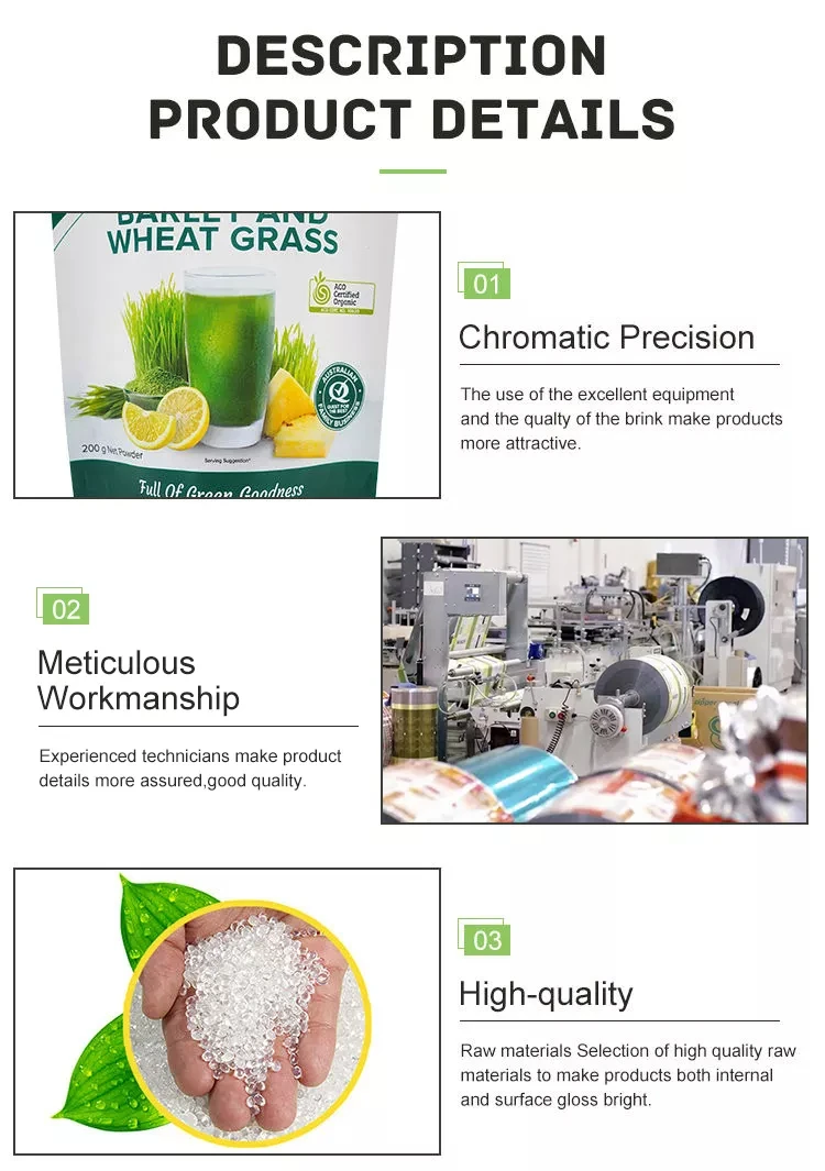 Matt Plastic Laminated Custom Designed Stand Up Zip Lock Food Mylar