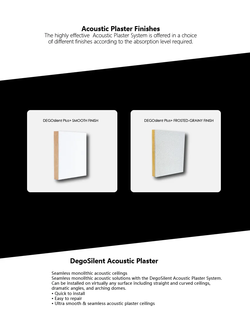 Smooth, seamless acoustic ceiling – Acoustic Plaster System by