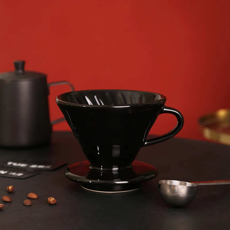 Cornflower Artisan Series Baked Flower Ceramic Coffee Dripper for 1-4 Cups supplier