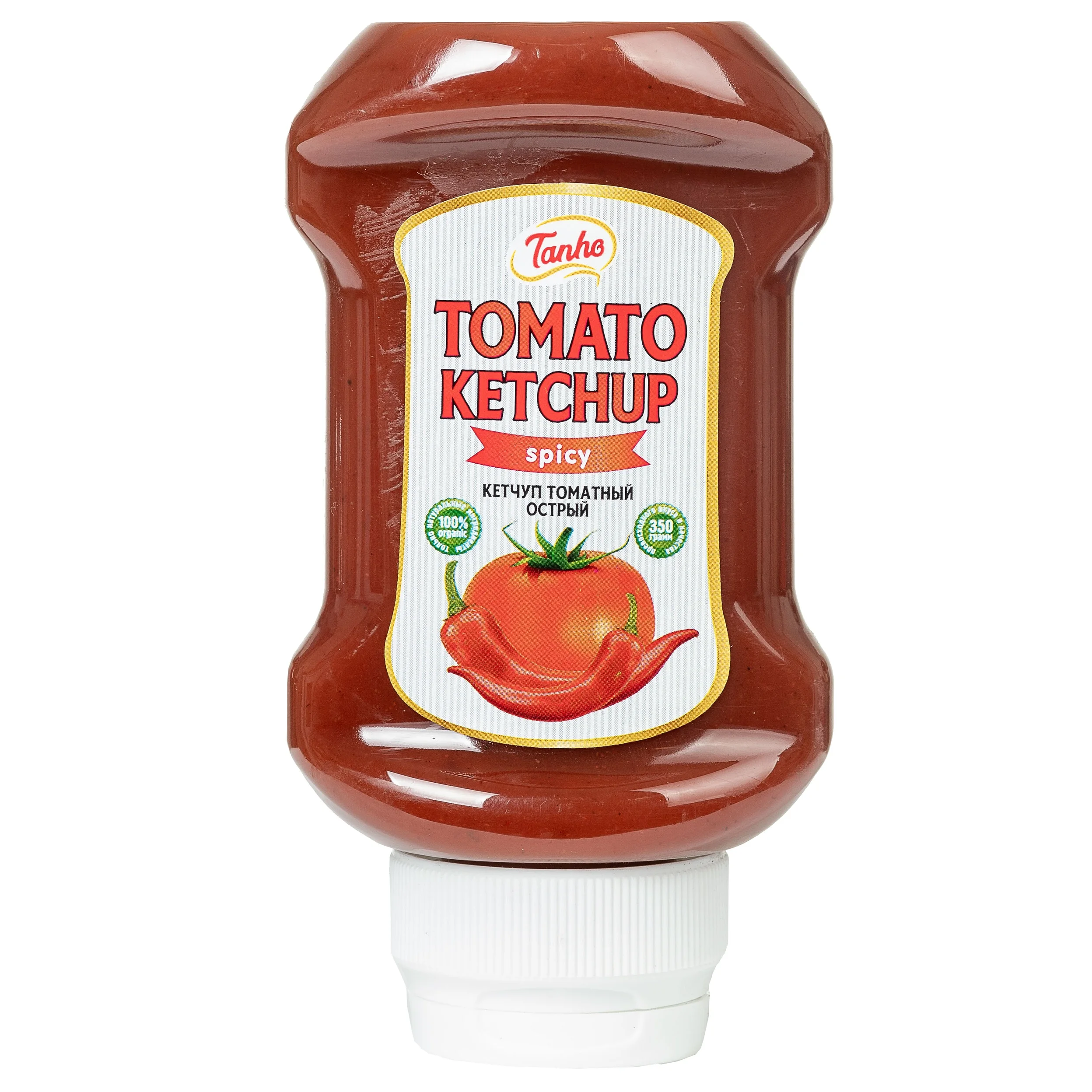Wholesale Organic Natural Tomato Ketchup Tanho "ostriy" 350 Gr Plastic