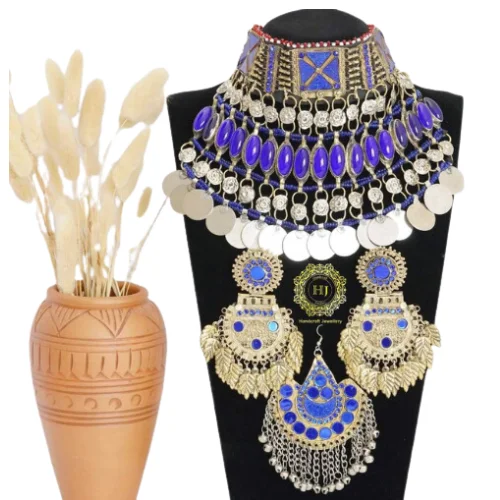 AFGHANI PAKISTANI INDIAN ARTIFICAL JEWELLERY HANDMADE ANTIQUE JEWELLERY WITH AFGHANI ANTIQUE COINS HAND CRAFTED NEW FASHION
