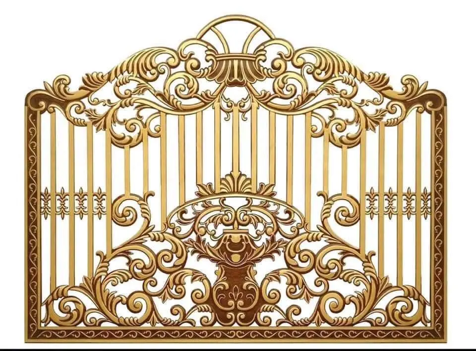 Metal Gates Wrought Iron Main Gates House Gate Design Powder Coating