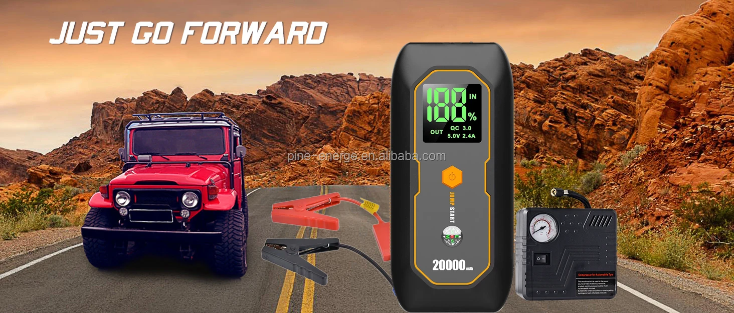 Car Emergency Jump Starter Power Bank Multifunction Bank 16000mah Jump