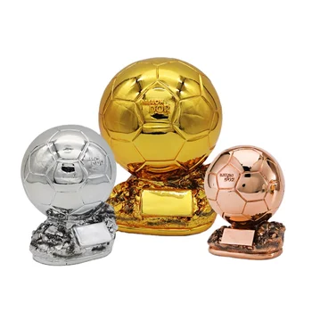 Famous Trophy Football Golden Ball Soccer World Dor Soccer Cup Trophy Ball