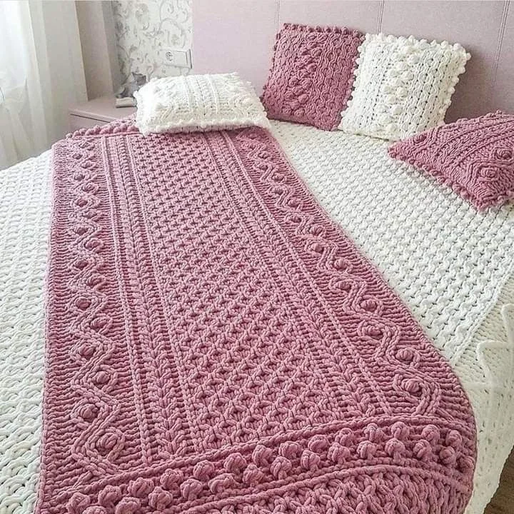 Boho Chic Bohemian Macrame Cotton Handwoven Wedding Lace Macrame Tassel Decoration Bed Runner for Bedroom 3 Boho Chic Bohemian Macrame Cotton Handwoven Wedding Lace Macrame Tassel Decoration Bed Runner for Bedroom - Image 3