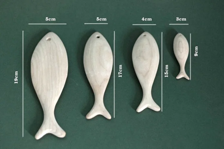 出荷準備ができている3D木製魚の切り抜き/手作り木製彫刻合板魚形/木製