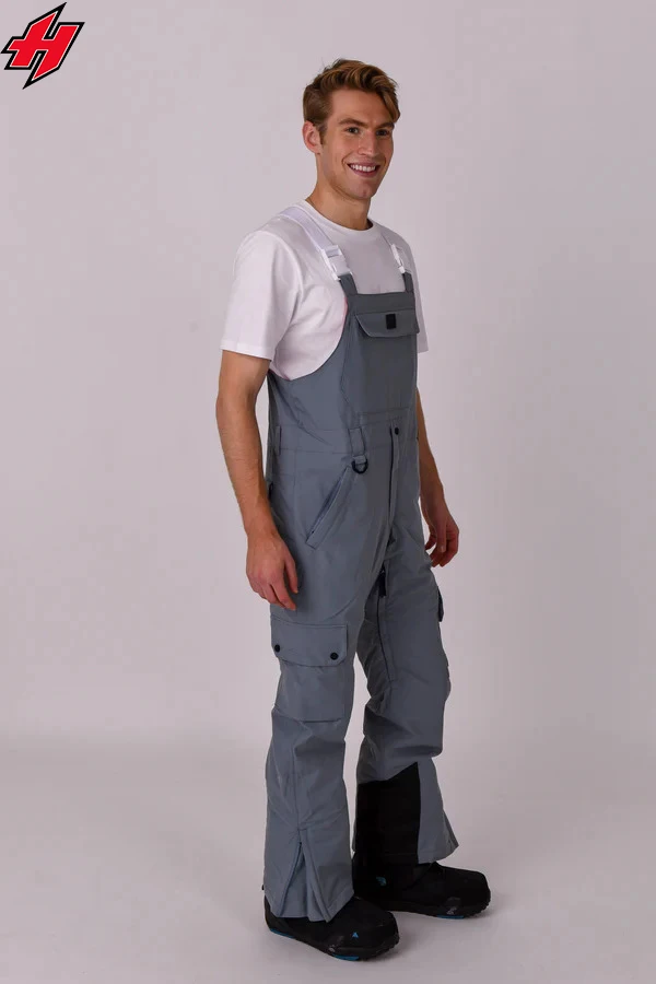 Custom Men Winter Bib Snow Pants Softshell Waterproof Windproof Breathable  for Skiing Snowboarding Bib Pant Adult Size