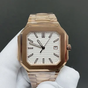 High-quality Business Luxury Fashion Waterproof Men's Mechanical Watch Rose Gold square Waterproof Automatic Classic Brand Watch