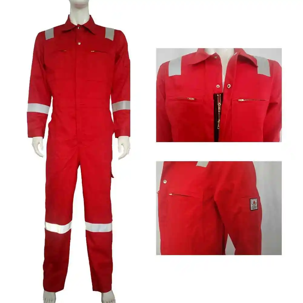 Long Sleeve Reflective Workwear Safety Overall Work Suits Mechanical