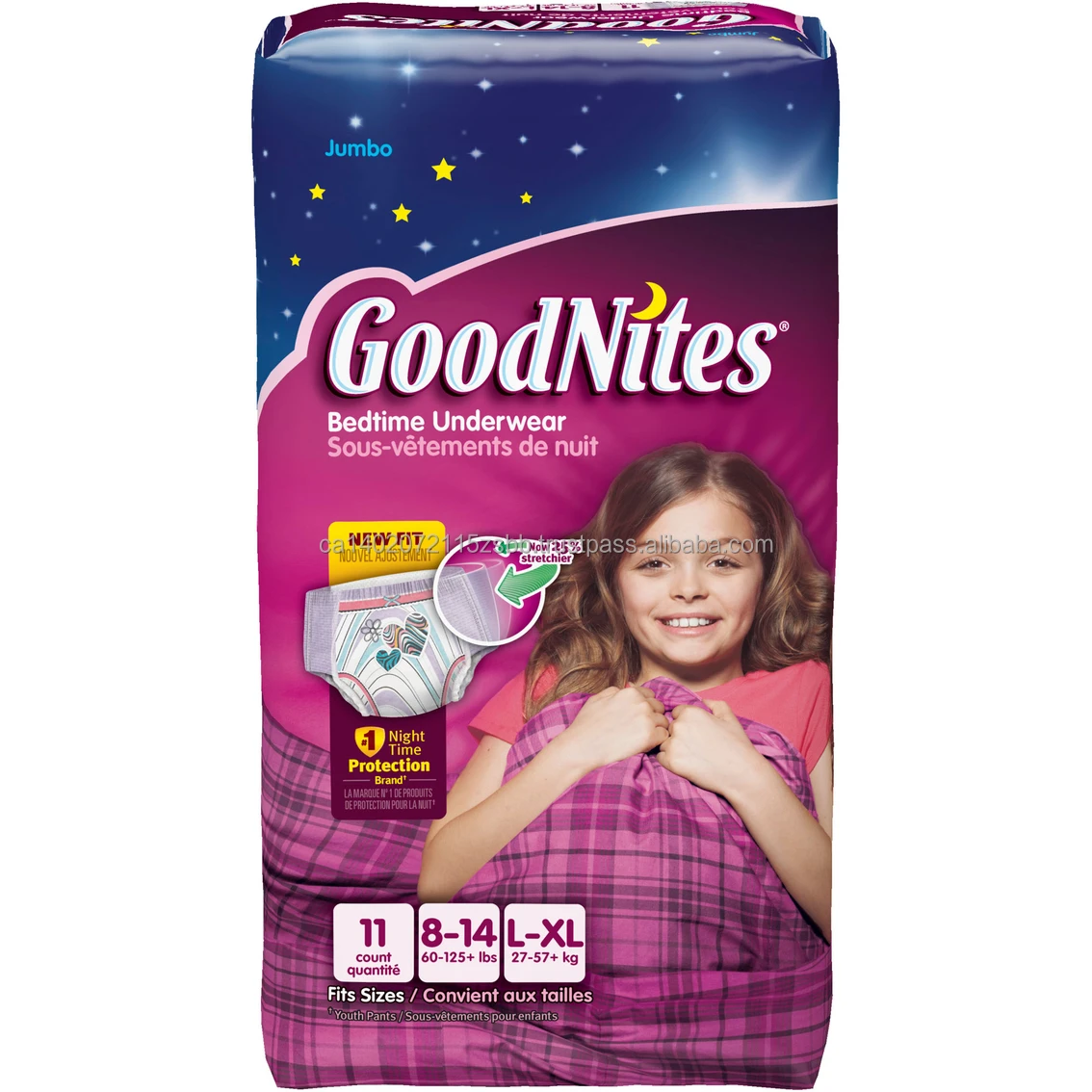 Goodnites Underwear Nighttime For Infants Comfort L/xl (60125+ Lbs