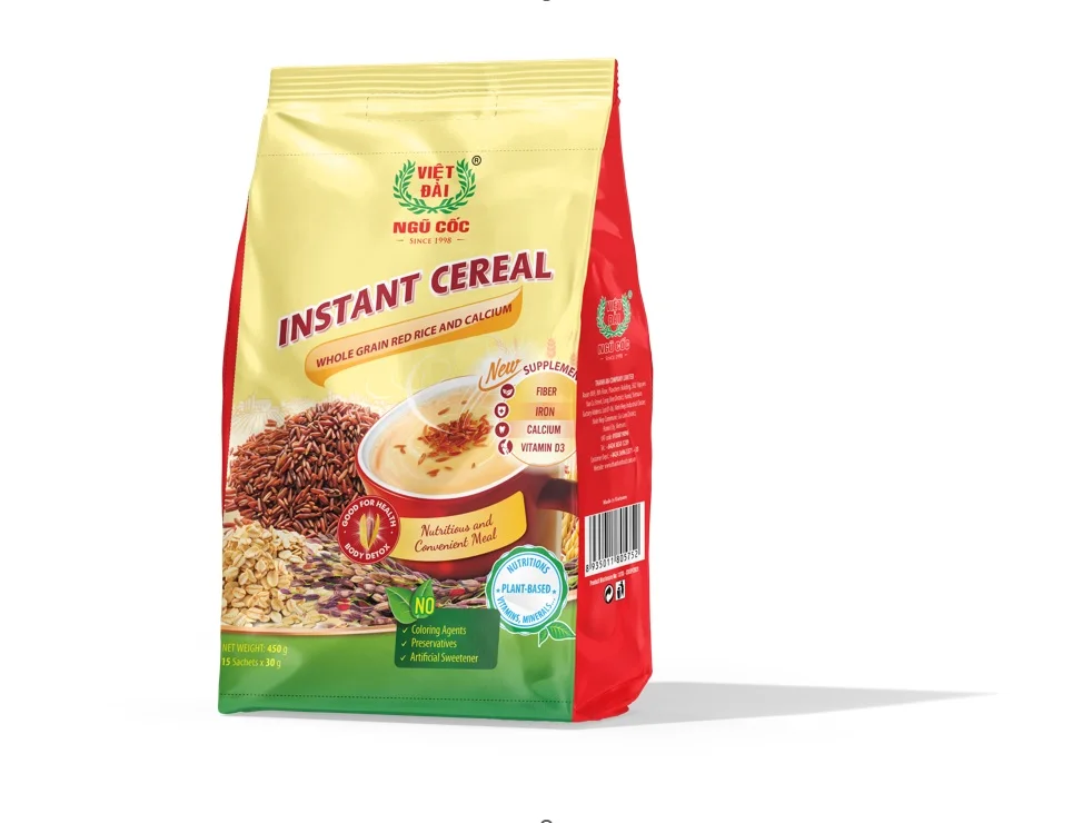 450 г мгновенный питательный порошок из красного риса с кальцием здоровая пища свежий стиль от вьетнамской