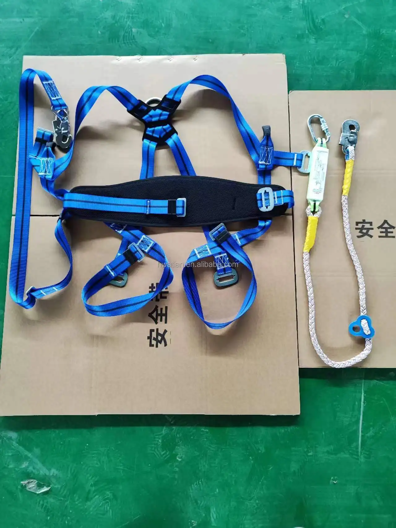 5-Point Electrical Aerial Work Full Body Safety Belt with Harness Lineman Safety Belt, Retractable Safety Belt