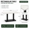 Rectangle restaurant table