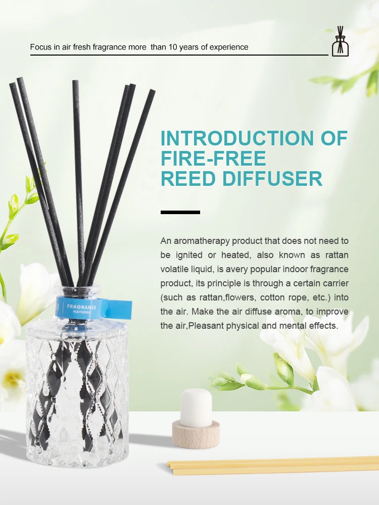 Fiber Stick Reed Diffuser Ocean Breeze Scent Diffusers For Home 