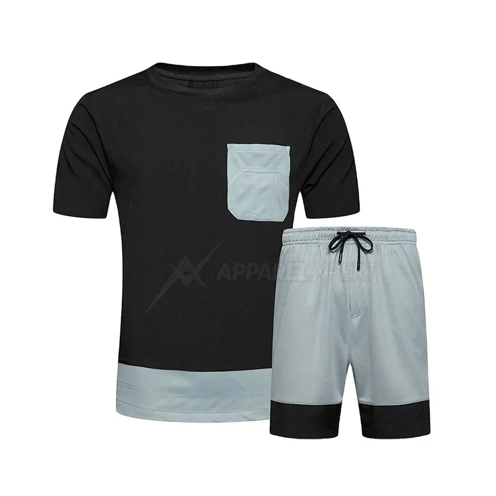 Mens Summer Set Tshirt With Matching Shorts Gym Short Sets For Men T ...