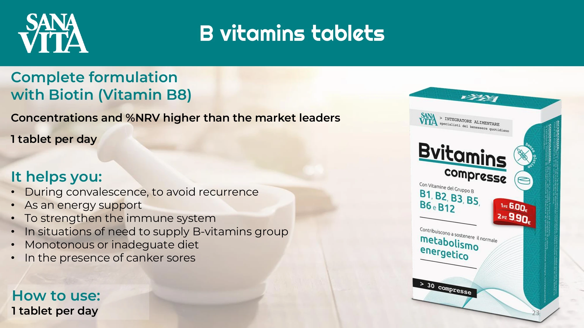 Vitamins B 30 Tablets Complete Formulation With Biotin Vitamin B8 For ...