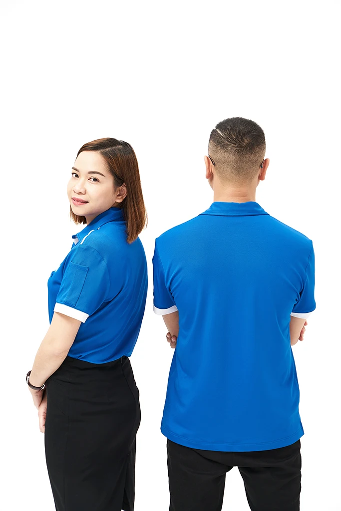 Men's Polo Shirts Customized Logo Quick Dry Performance Short Sleeve