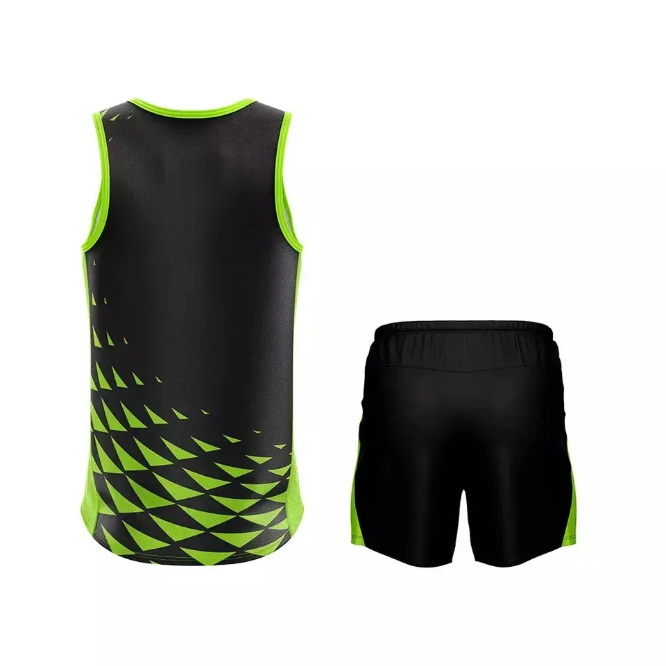Professional Team Group Uniforms Sleeveless Workout Running Jerseys