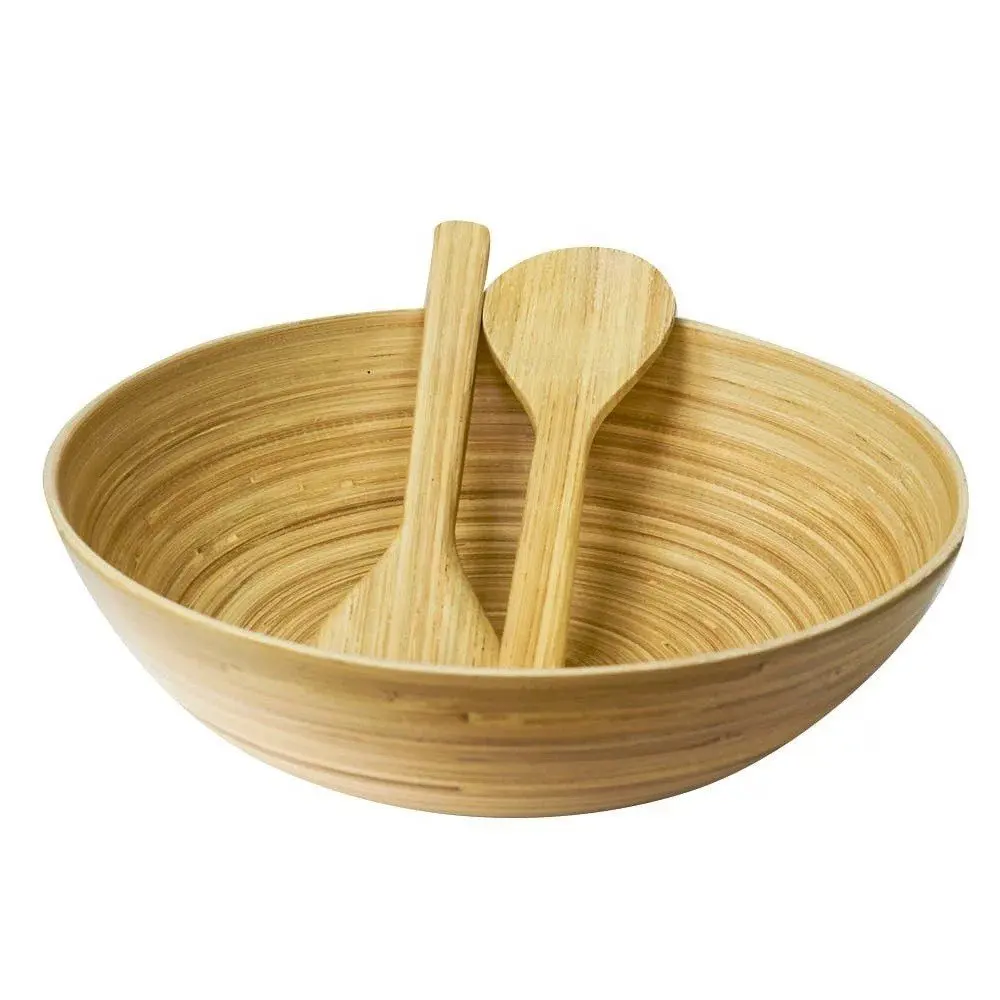 Colorful Bamboo Bowls Small And Big Size Bamboo Salad Bowl Vietnam