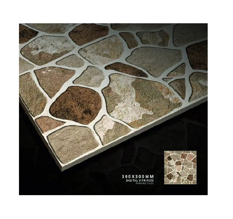 High Selling 300x300mm Porcelain Matt Finish Non-Slip Industrial Design Parking & Outdoor Floor/Wall Tiles Lifetime Warranty KC