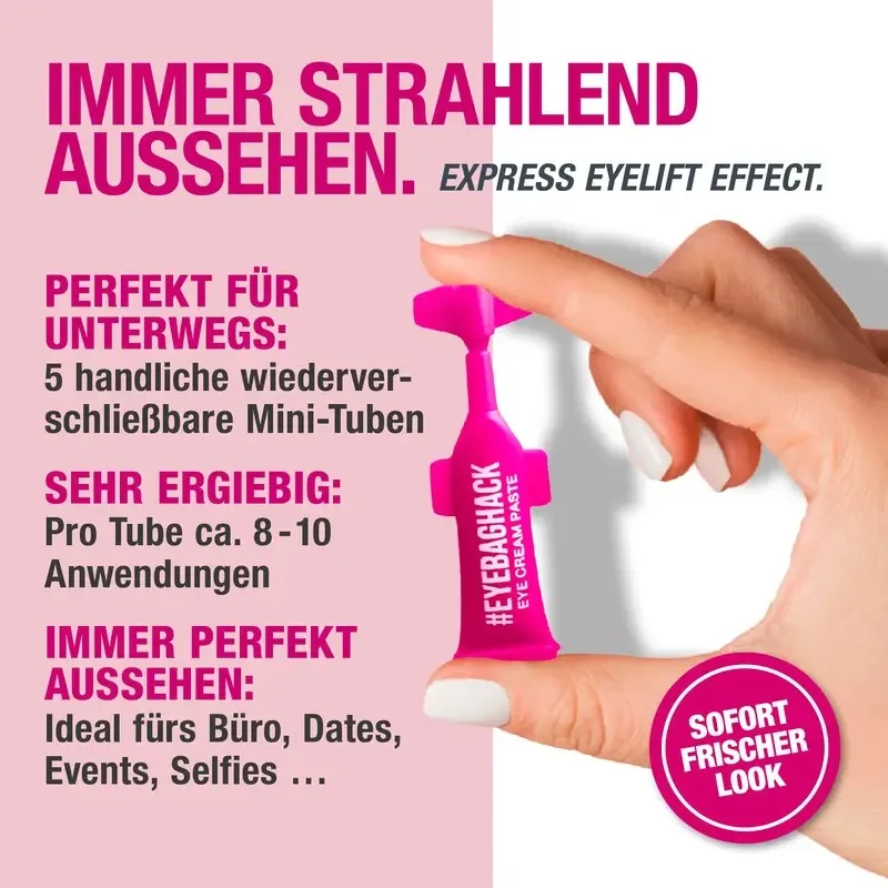 Immer strahlend aussehen mit 5 handlichen wiederverschließbaren Mini-Tuben